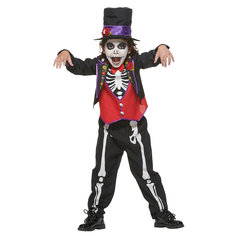 Trang phục Halloween bộ xương trẻ em sang trọng Day of the Dead Những