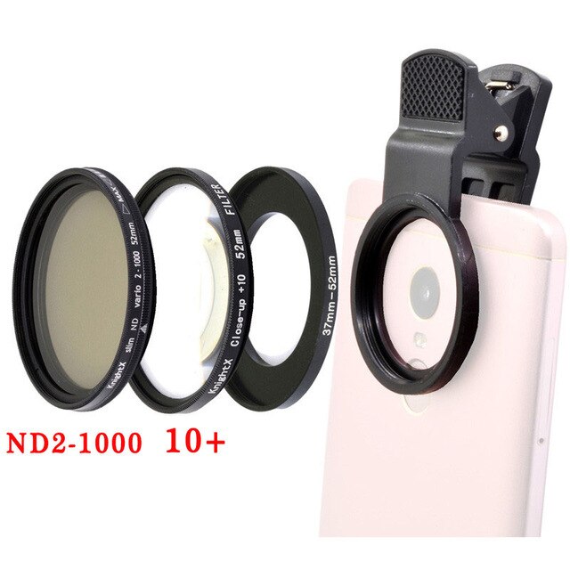 KnightX Universal Neutral Density ND กล้องสมาร์ทโฟน Filter 52MM เลนส์ไมโครสำหรับโทรศัพท์มือถือ Android โทรศัพท์มือถือ