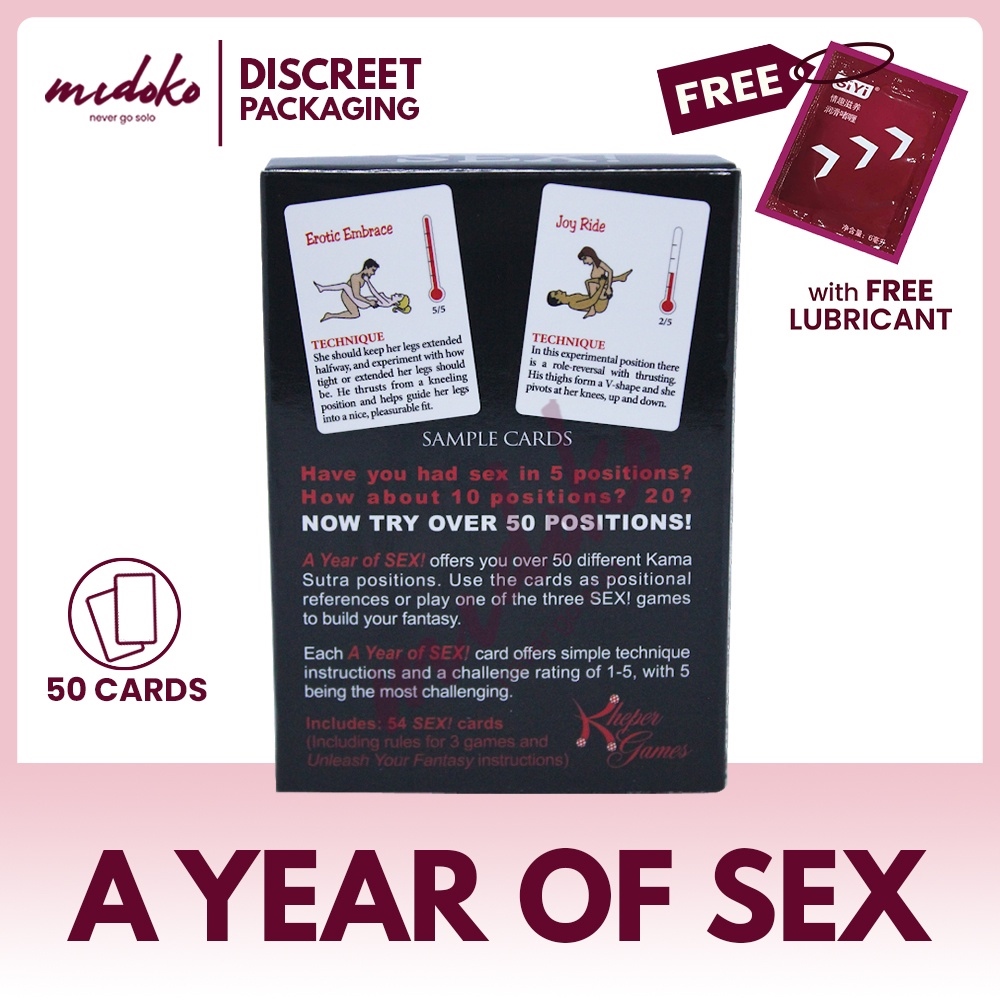 Midoko A Year of Sex: Sexual Position Cards Novelty Card Game | Lazada PH